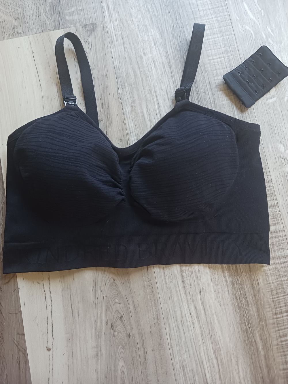 Kindred Bravely Black Wireless Nursing & Pumping Bra